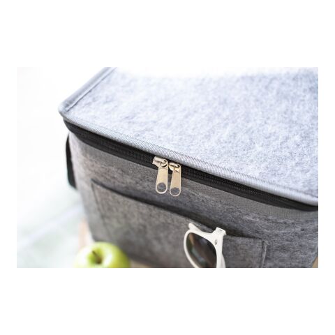 RPET felt cooler bag Mason grey | No Branding | not available | not available