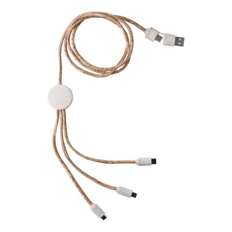 Stainless steel charging cable Gemma brown | No Branding | not available | not available
