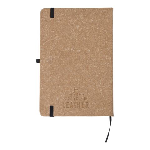 Recycled leather notebook (A5) Gianna black | No Branding | not available | not available