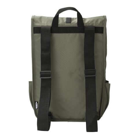 RPET Polyester (300D) flap backpack Lyric black | No Branding | not available | not available