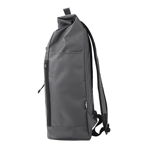RPET polyester (600D) rolltop backpack Evie grey | No Branding | not available | not available
