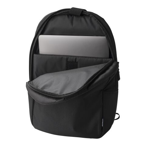 RPET polyester (600D) laptop backpack Phineas black | No Branding | not available | not available