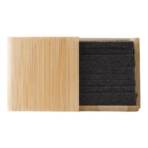 RPET felt coaster set Lawrence grey | No Branding | not available | not available