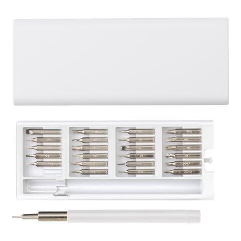 ABS and metal screwdriver set Arthur white | No Branding | not available | not available