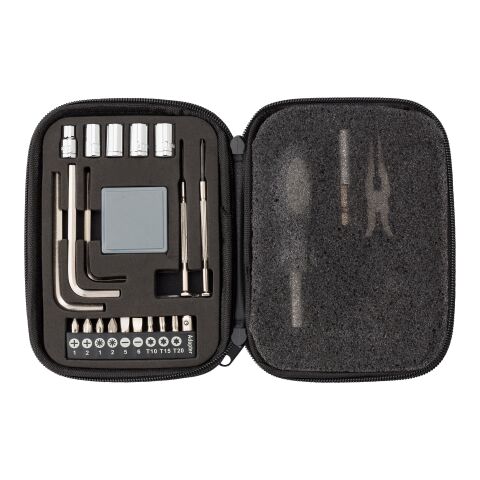 Bonded leather case tool kit Lani black | No Branding | not available | not available