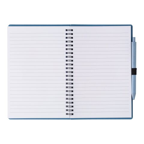 Wheat straw notebook with pen Massimo blue | No Branding | not available | not available