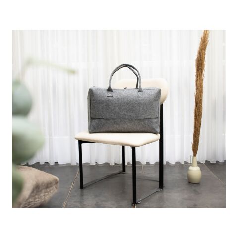 RPET felt duffle bag Savannah dark grey | No Branding | not available | not available