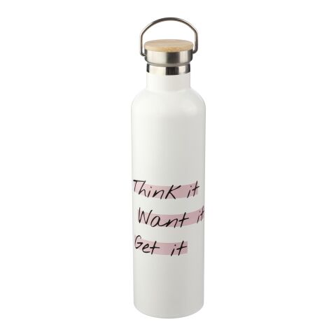 Stainless steel double walled bottle Damien silver | No Branding | not available | not available