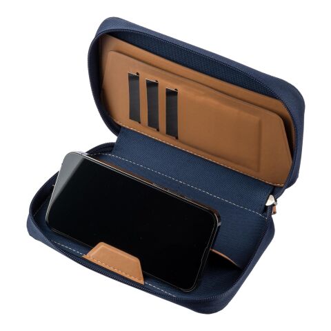 rPET travel wallet Susanne blue | No Branding | not available | not available