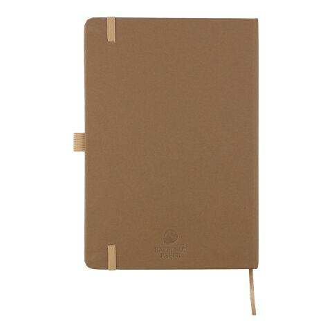 Recycled biowaste and carton notebook A5 Gertrud brown | No Branding | not available | not available