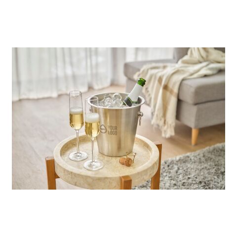 Stainless steel champagne bucket Hester silver | No Branding | not available | not available