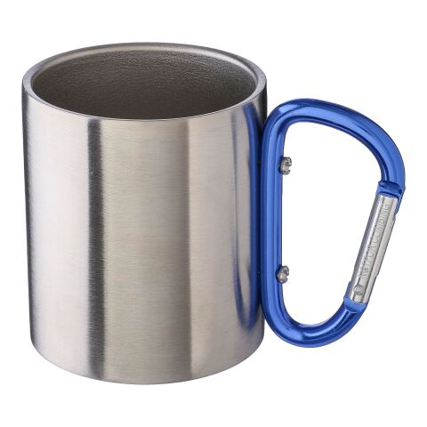 Stainless steel double walled mug Nella silver | No Branding | not available | not available
