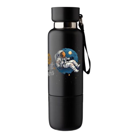 Stainless steel double-walled bottle (500 ml) Lieselotte grey | No Branding | not available | not available