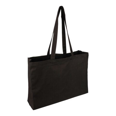 Oeko-Tex cotton (280 gsm) shopping bag Hugh black | No Branding | not available | not available