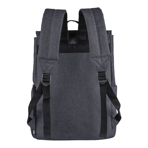 600D polyester canvas 15 inch laptop backpack Dennis black | No Branding | not available | not available