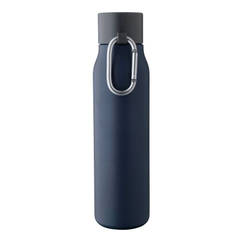 Recycled stainless steel drinking bottle (600 ml) Cassian black | No Branding | not available | not available