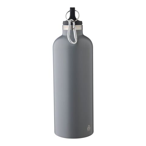 Recycled stainless steel double walled bottle (500 ml) Lysandra white | No Branding | not available | not available