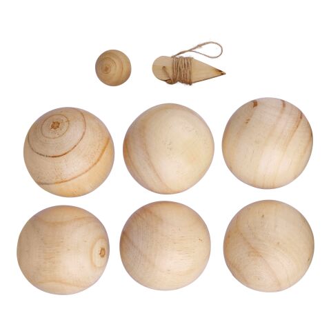 Wooden ball game set Quillian brown | No Branding | not available | not available