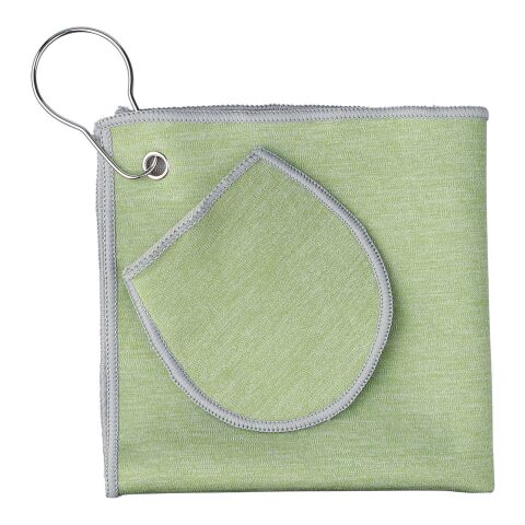 rPET golf towel Idris light green | No Branding | not available | not available