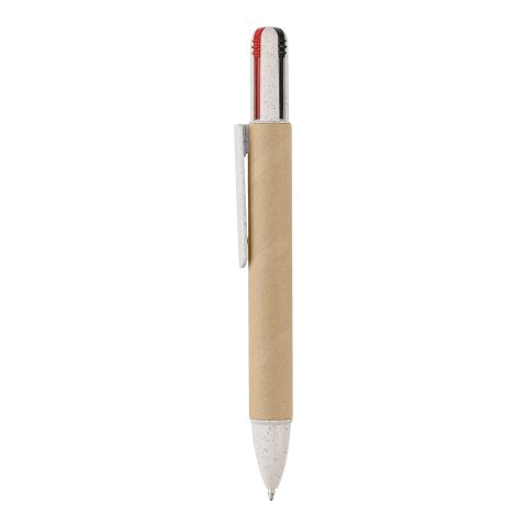Recycled carton four-color ballpen Deborah black | No Branding | not available | not available