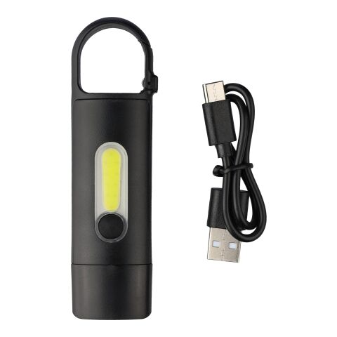 Recycled ABS mini flashlight Zai black | No Branding | not available | not available