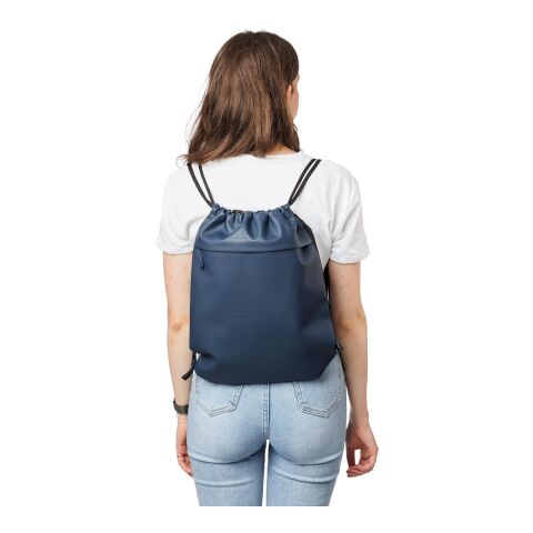 rPET polyester (600D) drawstring backpack Auri blue | No Branding | not available | not available