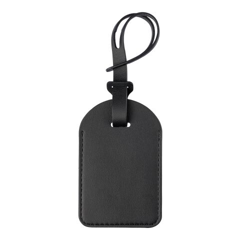 Recycled PU luggage tag Isen black | No Branding | not available | not available