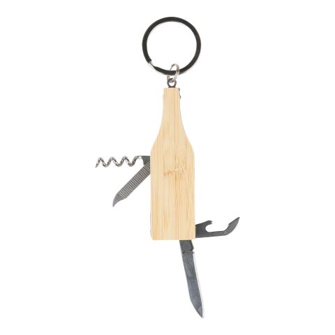 Bamboo multitool keychain Inaya brown | No Branding