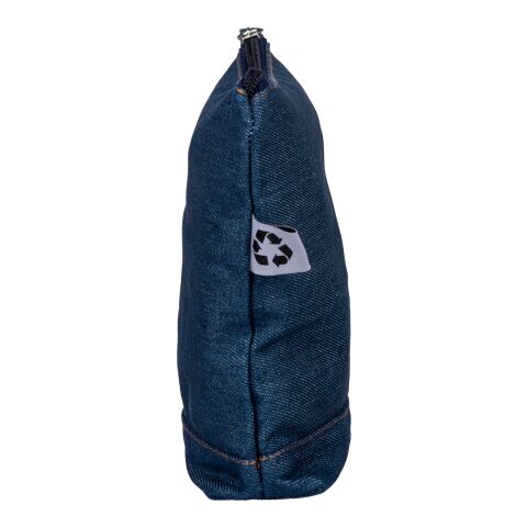 Recycled denim cosmetic bag Orin blue | No Branding