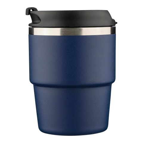 Recycled stainless steel double-walled mug (175 ml) Oli black | No Branding