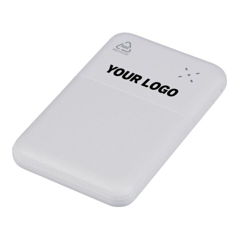 Recycled ABS powerbank Tavi white | No Branding | not available | not available