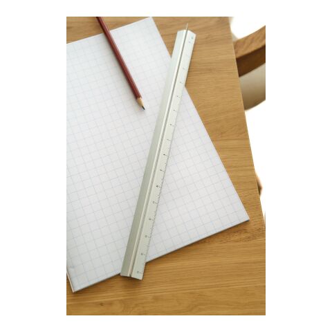 Aluminium 30 cm triangle-shaped ruler Tavi silver | No Branding | not available | not available