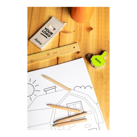 Wooden pencil set Gigi grey