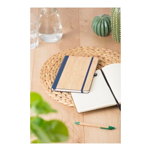 PU and bamboo notebook Dorita blue | No Branding | not available | not available