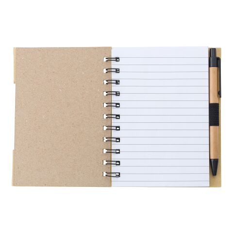 Wire bound notebook with ballpen Niall brown | No Branding | not available | not available