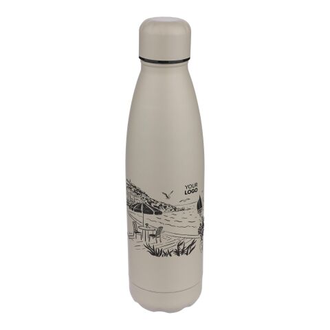Recycled double-walled drinking bottle 500 ml Sunny grey | No Branding | not available | not available