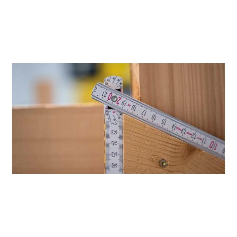 Wooden Stabila foldable ruler Jessica white