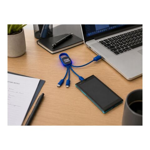4-in-1 Charging cable set Idris blue