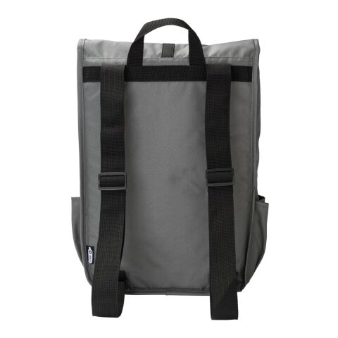RPET Polyester (300D) flap backpack Lyric grey