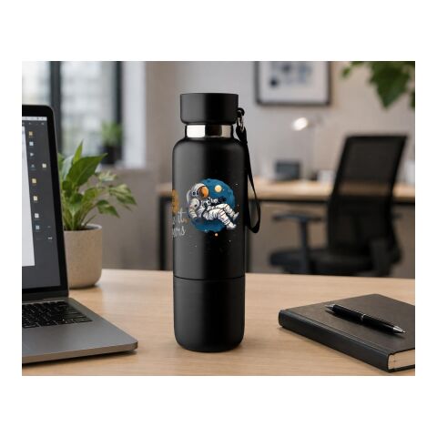Stainless steel double-walled bottle (500 ml) Lieselotte black