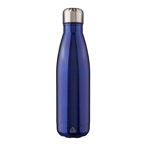 Recycled stainless steel single-walled flask 650 ml Cliff blue