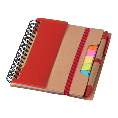 Recycled paper notebook Angela red
