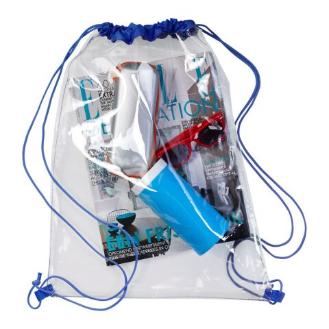 PVC drawstring backpack Kiki cobalt blue