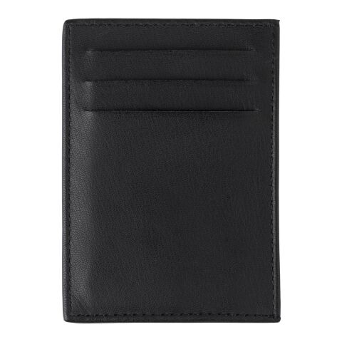 Split leather credit card wallet Logan black
