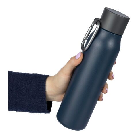 Recycled stainless steel drinking bottle (600 ml) Cassian white