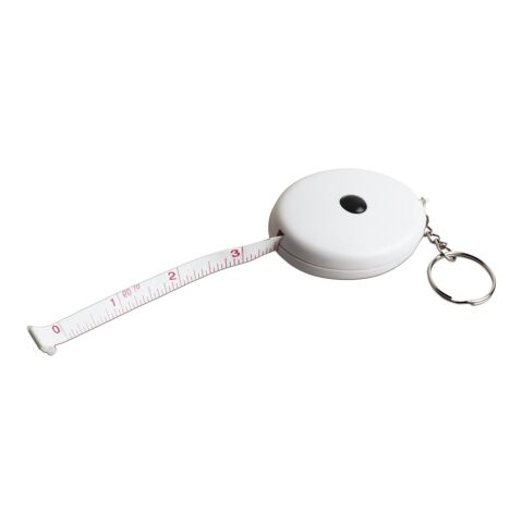 ABS key holder tape measure Lorena white | No Branding | not available | not available