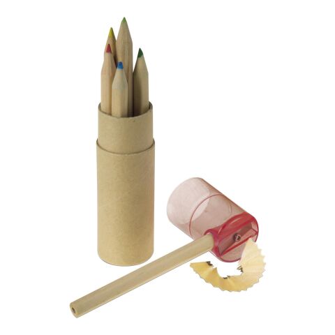 ABS and cardboard tube with pencils Libbie black | No Branding | not available | not available