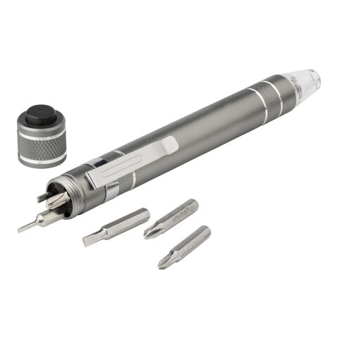 Aluminium pocket screwdriver Paquita grey | No Branding | not available | not available