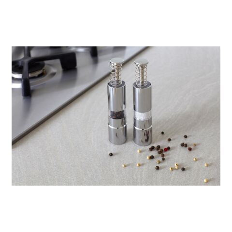 Stainless steel salt and pepper mill Annalena silver | No Branding | not available | not available