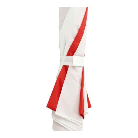 Polyester (190T) umbrella Russell red/white | No Branding | not available | not available